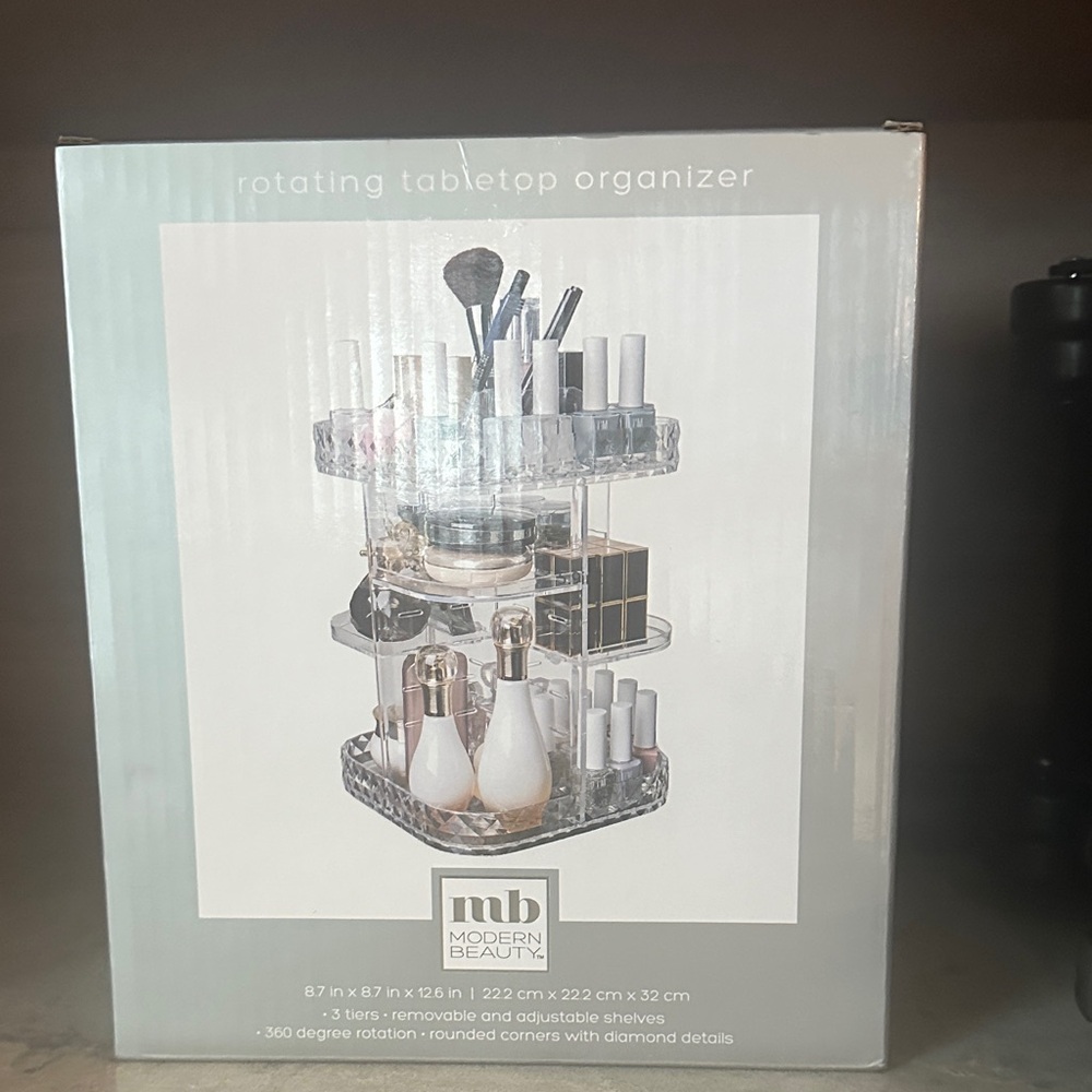 Modern Beauty Rotating Tabletop Organizer
